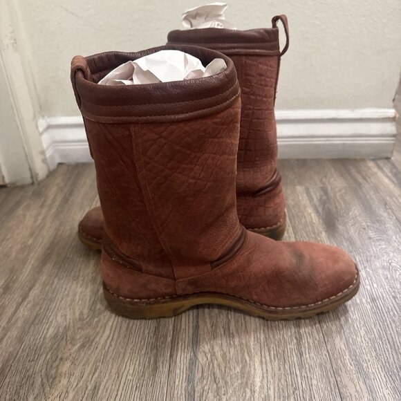 Vintage Fox Racing Alpinestars Goretex Motorcycle Boots Suede Made In Italy 12 main image 9